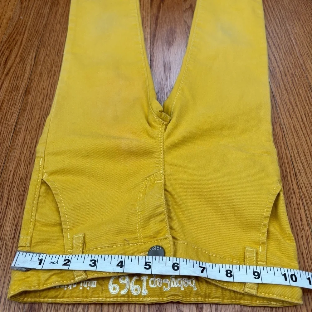 Gap little girls mustard mini skinny jeans size 5